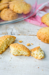 Homemade coconut cookies
