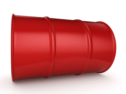 3D rendering red barrel