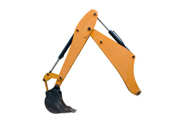 Excavator digging isolated © Achira22