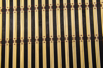 Texture of bamboo mat as a background