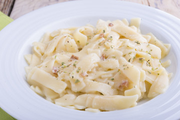 Tagliatelle of Carbonara