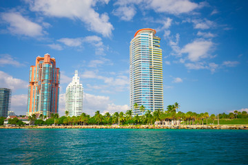 Obraz premium South Beach, Miami Beach. Florida. Paradise. South Pointe Park and Pier