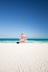 South Beach, Miami Beach. Florida. Aerial view. Paradise. South Pointe Park and Pier