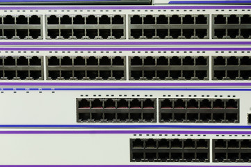 Fototapeta premium Core switch technology in network room place