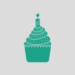 First birthday cake icon