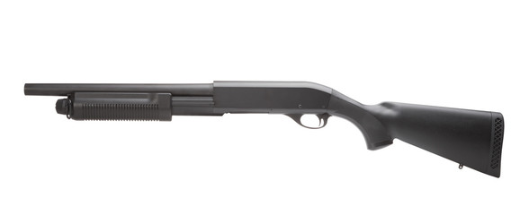 Shotgun without lables isolated on white background