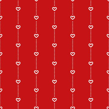 Seamless pattern background with hearts