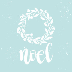 Christmas card template for holiday design.