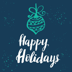 Christmas card template for holiday design.