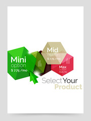 Business a4 brochure or flyer template with options