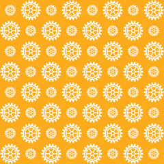 Vector gears icons seamless patterns
