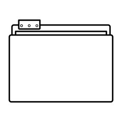 File icon. Folder document data archive and storage theme. Isolated design. Vector illustration