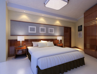 rendering bed room,so comfortable.