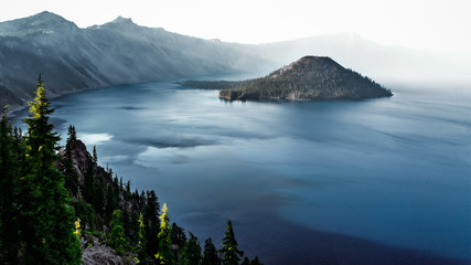 Crater Lake under a siege