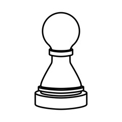 Chess icon. Piece game strategy competition and leisure theme. Isolated design. Vector illustration