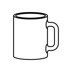 Coffee mug icon. Coffee time drink breakfast and beverage theme. Isolated design. Vector illustration