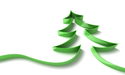 christmas tree - 3D graphic xmas background ( new year )