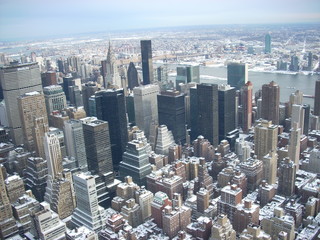 New York under the snow