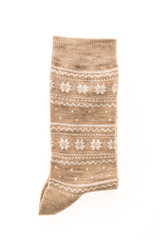 Pair of sock isolated