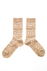 Pair of sock isolated