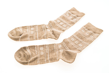Pair of sock isolated