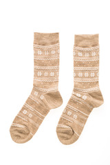 Pair of sock isolated