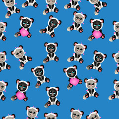 Obraz premium cat in panda costume