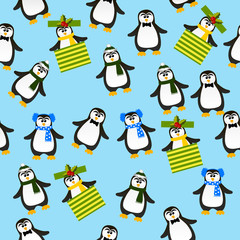 cute Christmas penguin
