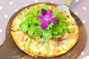 seafood pizza