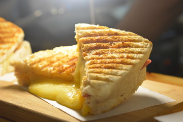 Fried cheese bread