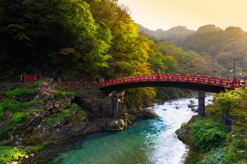 Fototapeta na wymiar Shinkyo Bridge in Nikko
