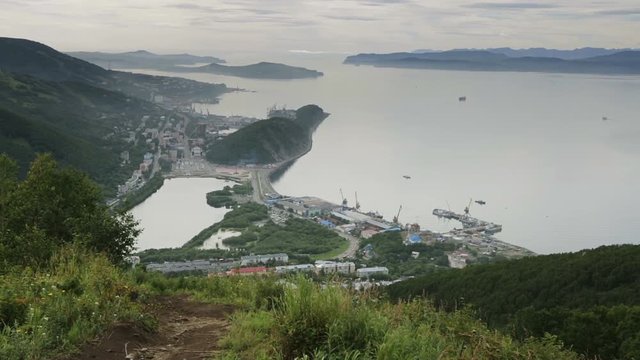 Avacha Bay and Petropavlovsk Kamchatsky.
