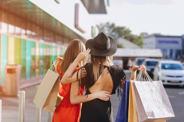 girl is shopping