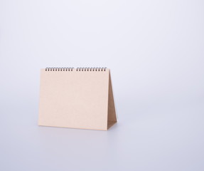 calendar or empty desk calendar on the background.