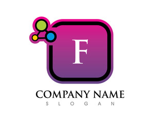 F Letter Square Logo
