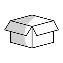 Delivery box package icon vector illustration graphic design