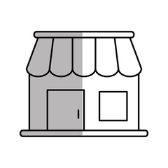 Local shop building icon vector illustration graphic design