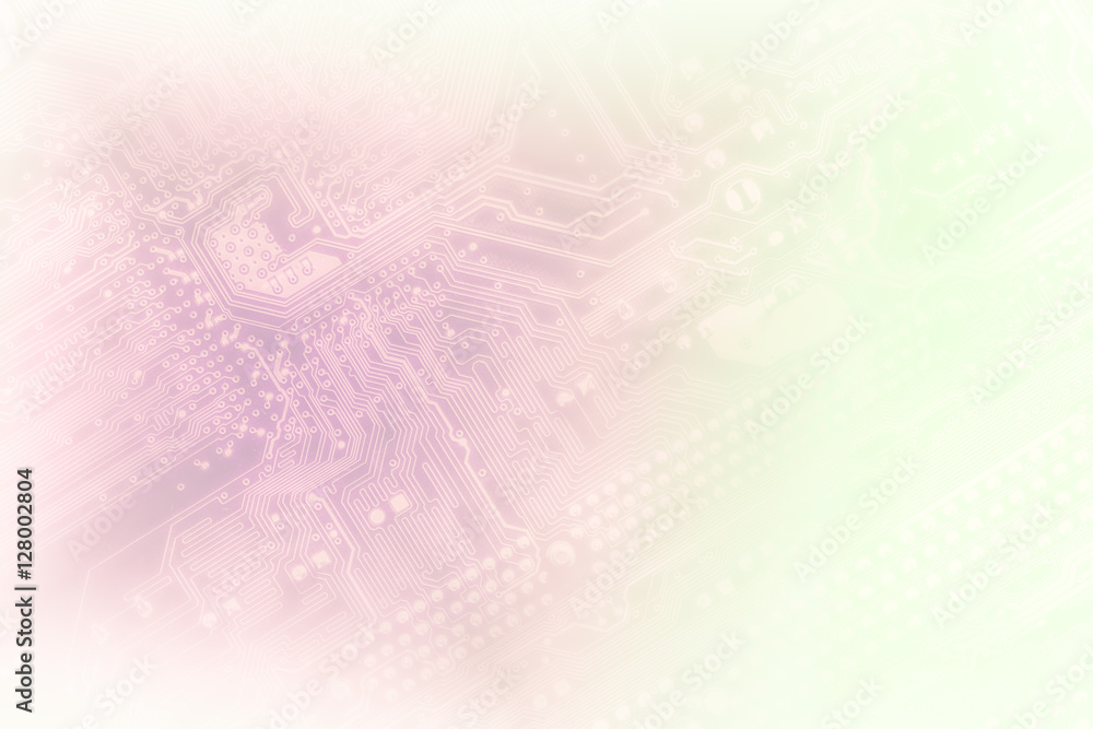 Poster macro shot of a circuit board, retouched for grungy effect