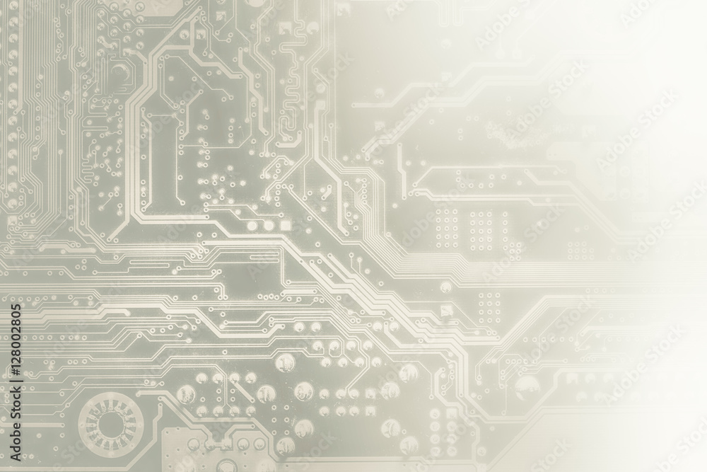 Poster close up of a printed computer circuit board