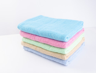 Fototapeta na wymiar towel or bath towel on a background.
