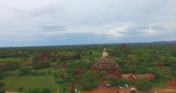 4k Bagan Aerial Myanmar