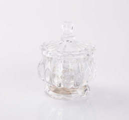 jar or crystal jar on the background.