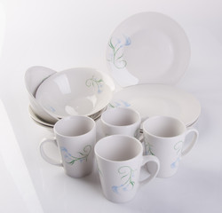 plate or ceramic tableware on the background.