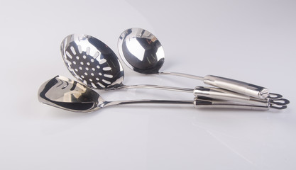 kitchen utensils or high quality kitchen utensils on background.