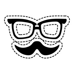Hipster fashion lifestyle icon vector illustration graphic design
