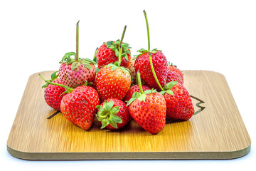 Strawberry on a wooden