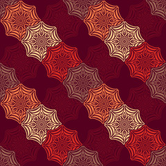 Ethnic floral seamless pattern