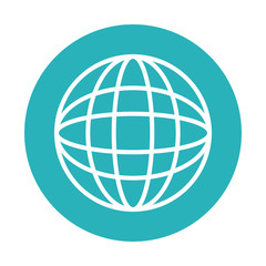 Global sphere symbol icon vector illustration graphic design