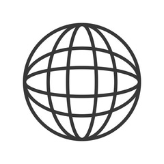 Global sphere symbol icon vector illustration graphic design