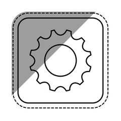 Gear cog wheel icon vector illustration graphic design